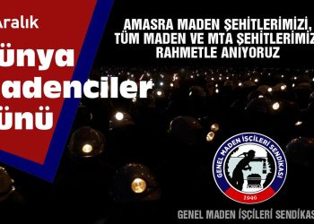 DÜNYA MADENCİLER GÜNÜ