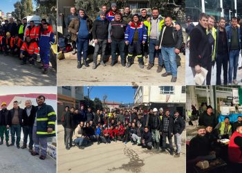 SENDİKAMIZ YÖNETİMİ, DEPREM BÖLGESİNDE MADENCİYE DESTEK VERİYOR