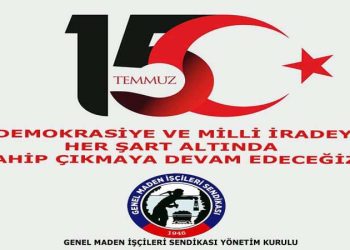 Maden işçisi her şart altında demokrasiye sahip çıkmıştır