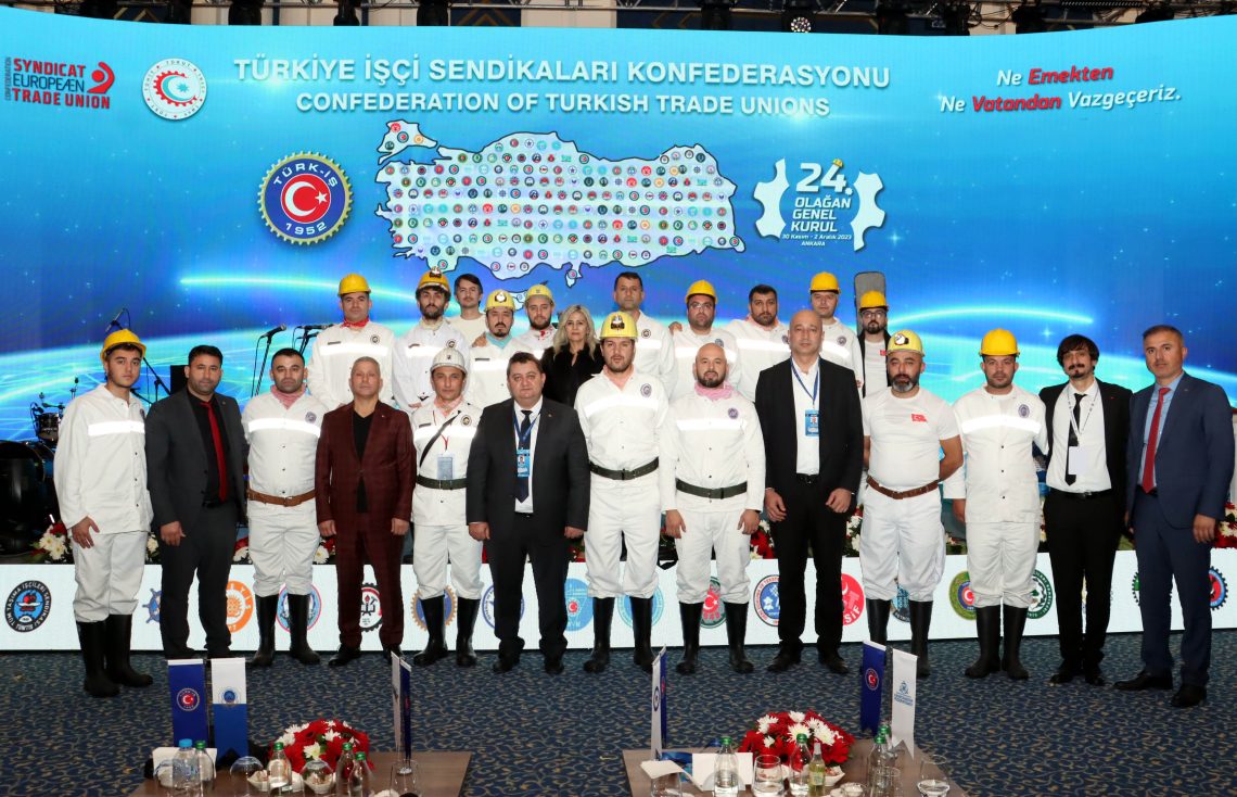 TÜRK-İŞ’in 24’üncü Olağan Genel Kurulu, Ankara’da başladı.