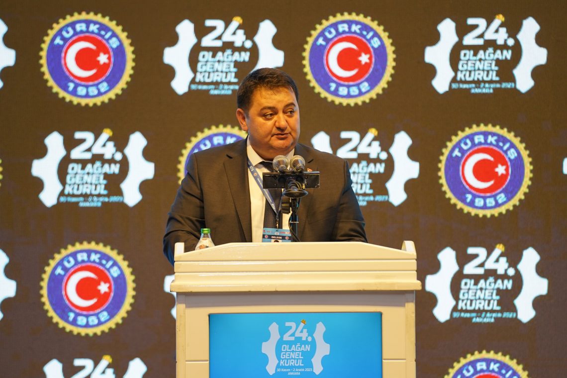 GENEL BAŞKANIMIZ YEŞİL TÜRK-İŞ KONGRESİNDE KONUŞTU